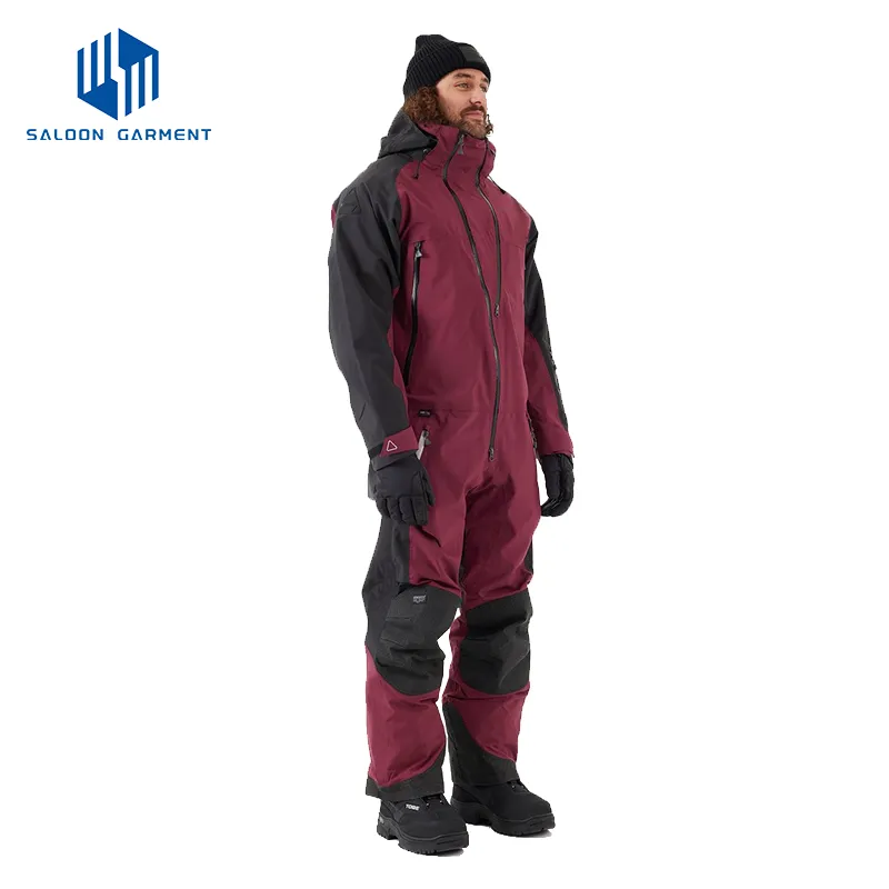 Men's Winter Snow Sports Bright Warm One Piece Skiing Snow Suits