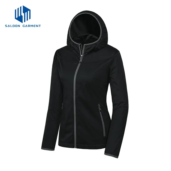 Women Fleece Coats Hooded Windbreaker Water Resistant Hiking Tactical Softshell Jacket