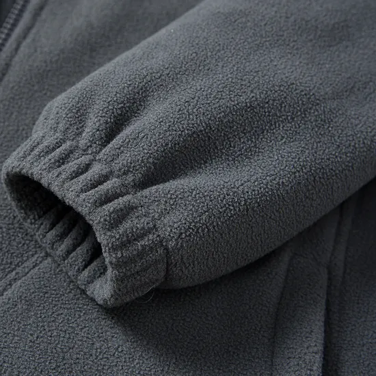Wholesale Mens Winter Warm Soft Plus Size Coat Custom High Quality Outdoor Windproof Polar Fleece Jacket