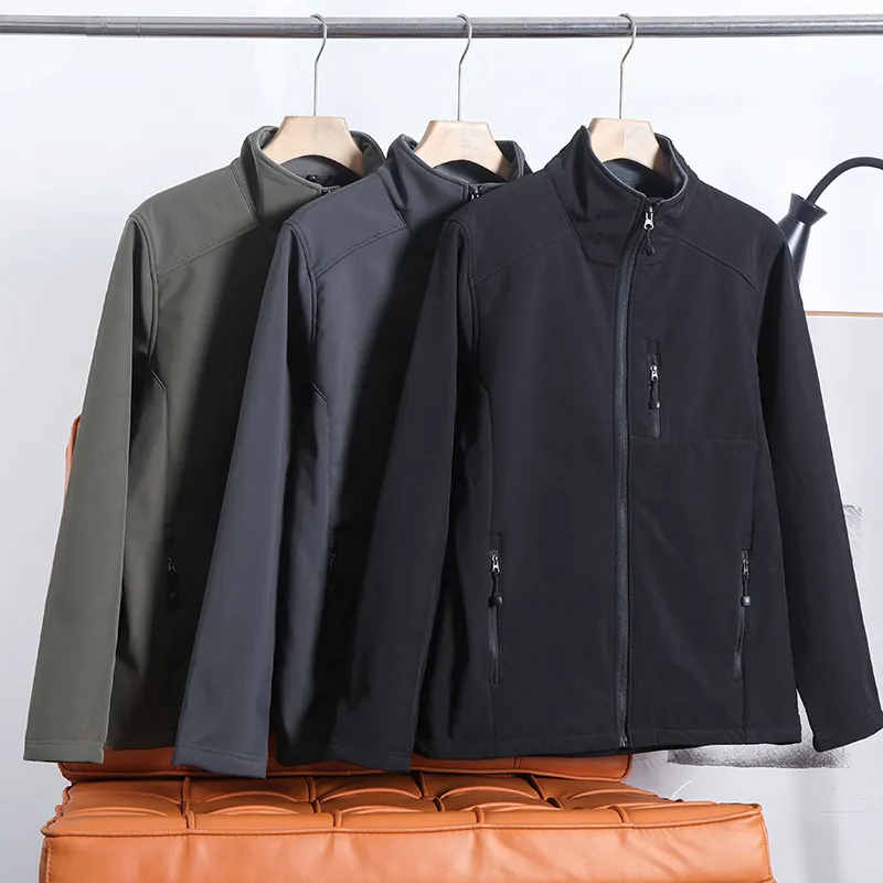 Wholesale Custom Logo High Quality Camping Waterproof Polyester Coats Plus Size Mens Softshell Motorcycle Jacket