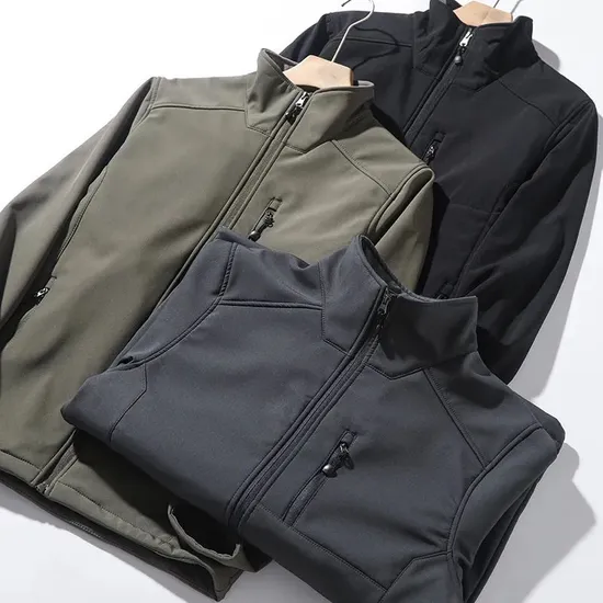 Men Winter Waterproof Softshell Jacket Breathable Membrane 3layers Bonded Fleece Windbreaker Outdoor Autumn Coat Jacket