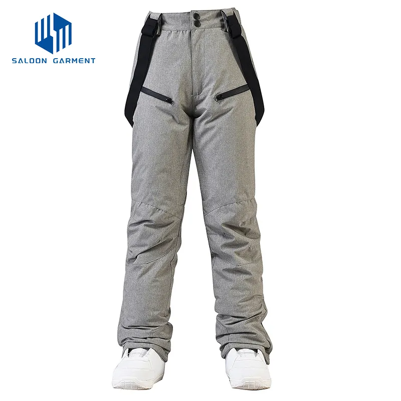 Custom Brand Logo Winter Ski Trousers Waterproof Windproof Thermal Breathable Snowboard Pants