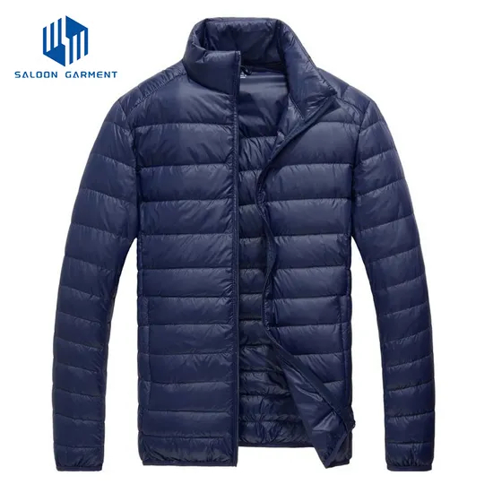 Wholesale Men's Customized Windproof Warm Puffer Coat Filling Ultralight Winter Jackets