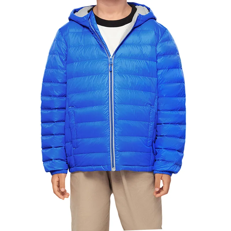 Wholesale Boys' OEM Bomber Hooded Warm Padded Outerwear Winter Quilted Coat