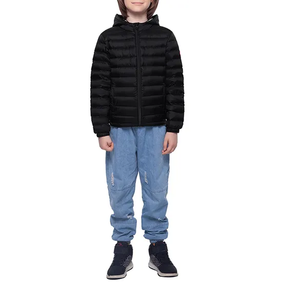 Custom Boys' Lightweight Waterproof Windproof Quilted Jacket for School Travel Hiking Camping