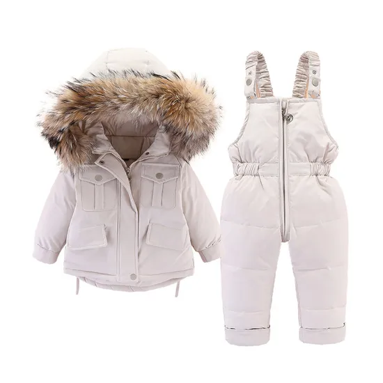 Boys and Girls Winter Warm Windbreaker Jacket Kids' Clothing Sets