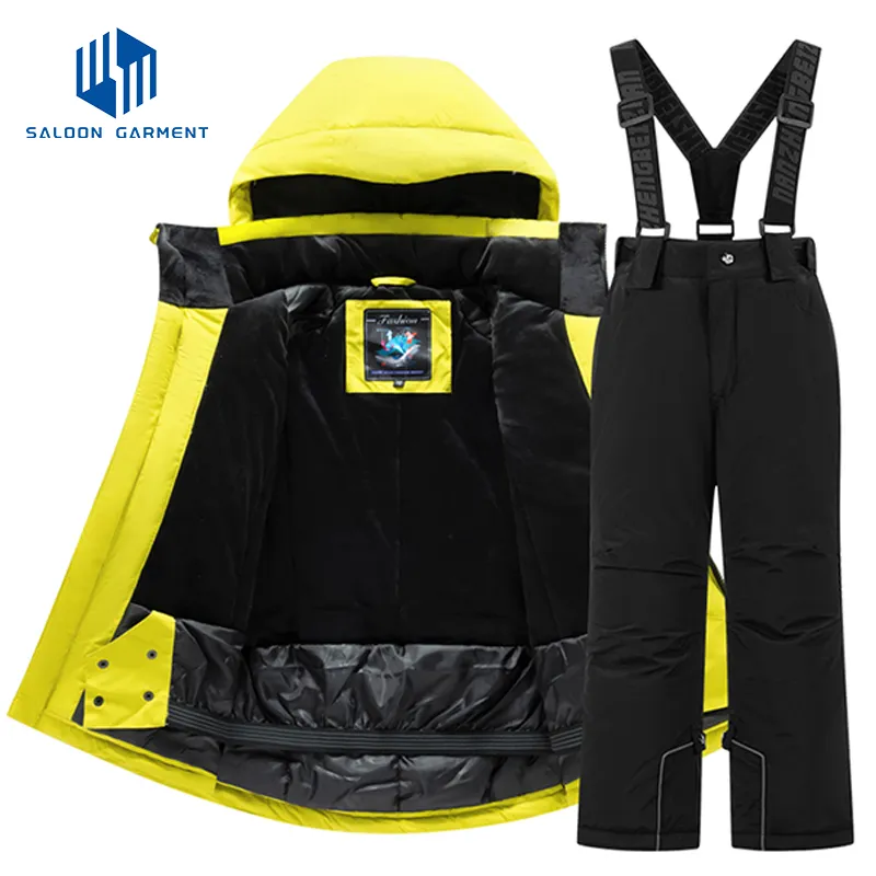 Custom Winter Warm Windproof Breathable Waterproof Outdoor Sporting Ski Snowboarding Jacket Snow Suit