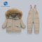 Wholesale Windproof Baby Boy Snowsuit Winter Clothes Toddler Snow Pants and Jacket Kids Girls Hoodie Baby Clothes Set Coats