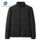 Custom Logo Men's Winter Windproof Stand Collar Woven Quilted Puffer Jacket