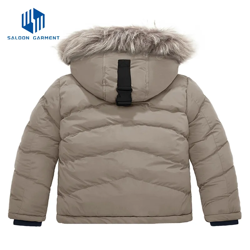 Wholesale Bomber Style Parka Boy's Outdoor Winter Coat Warm Insulated Padded Jackets