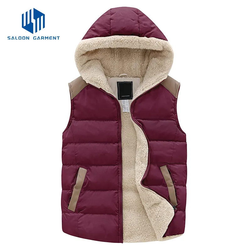 Wholesale Custom Logo Sleeveless Outerwear Full Zipper Winter Jacket Quilted Vest