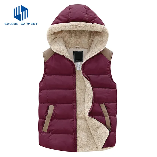 Wholesale Custom Logo Sleeveless Outerwear Full Zipper Winter Jacket Quilted Vest