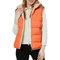 Women's Outerwear Casual Quilted Hooded Fleece Padded Sleeveless Jacket Vest