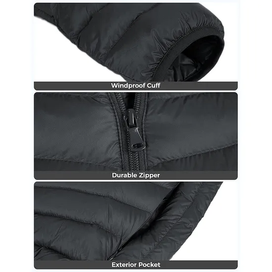 Wholesale Custom Logo Mens Winter Waterproof Quilted Padded Jacket