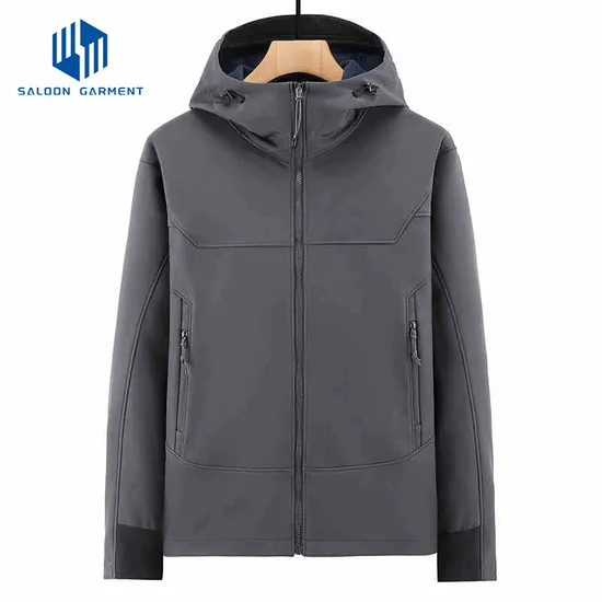 Custom Logo Women Men Outdoor Hiking Waterproof Jacket Winter Hooded Fleece Jacket for Unisex