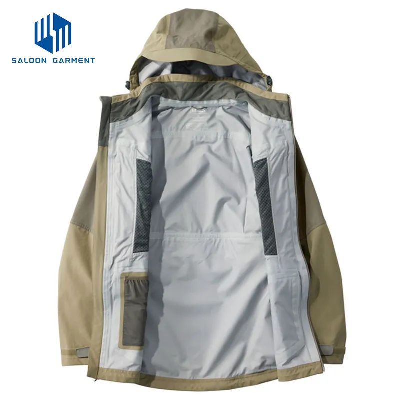 Men's Winter Warm Hooded Coat Outdoor Waterproof Fishing Softshell Hiking Jacket