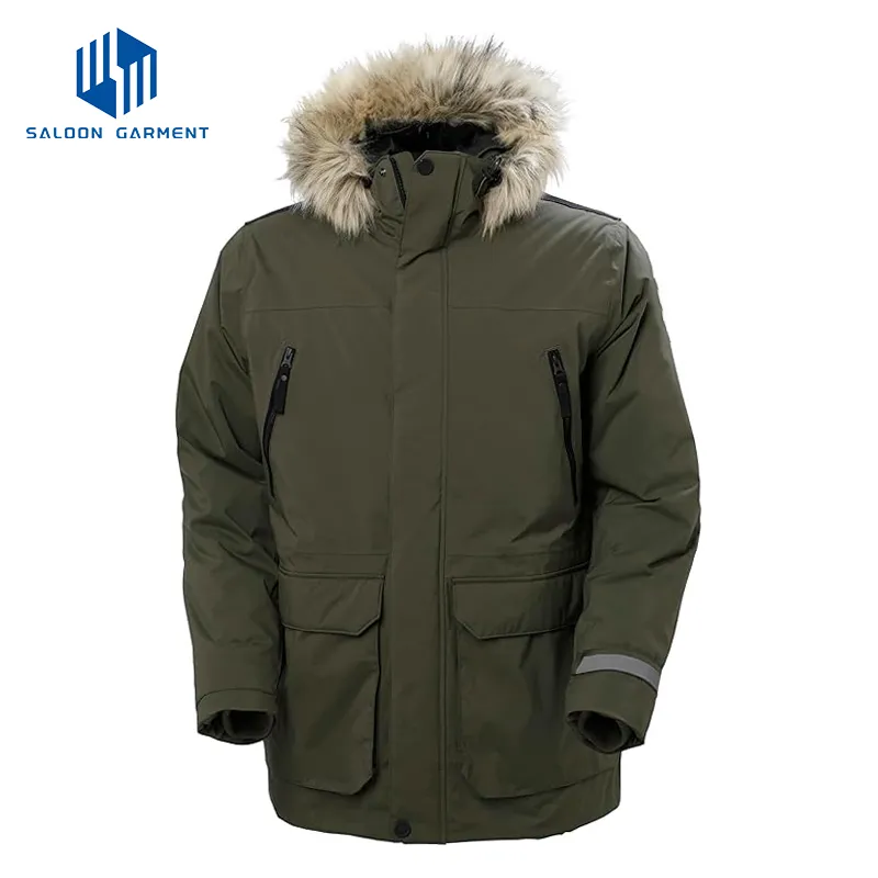 Wholesale Men's Outdoor Waterproof Winter Super Quality Padded Parka Winter Jacket