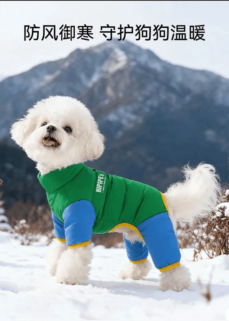 Small and Medium-Sized Dog and Cat Four-Legged Clothing Pet Down Jacket