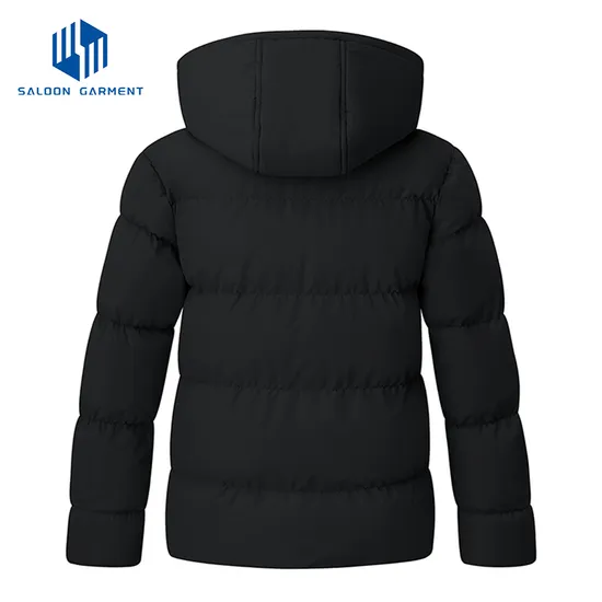 OEM Wholesale High Quality Girls' Windproof 100% Nylon Winter Warm Quilted Jacket