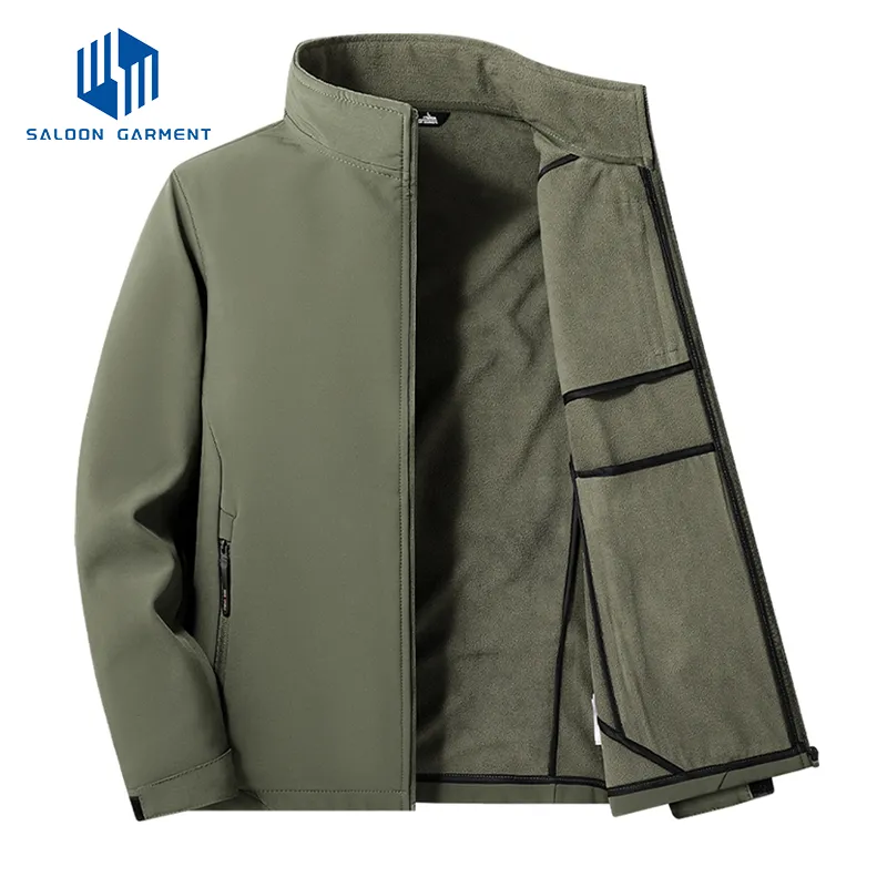 Men's Winter Tactical Jackets Lightweight Water Resistant Fleece Lined Softshell Jacket