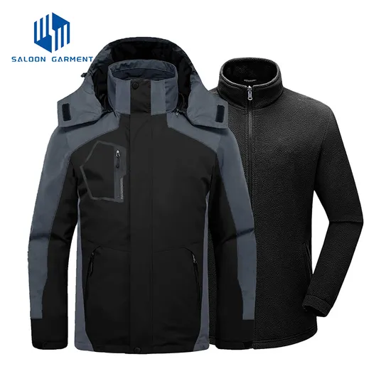 Men's Waterproof Warm Winter Snow Coat Windproof Snowboarding 3-in-1 Ski Jacket