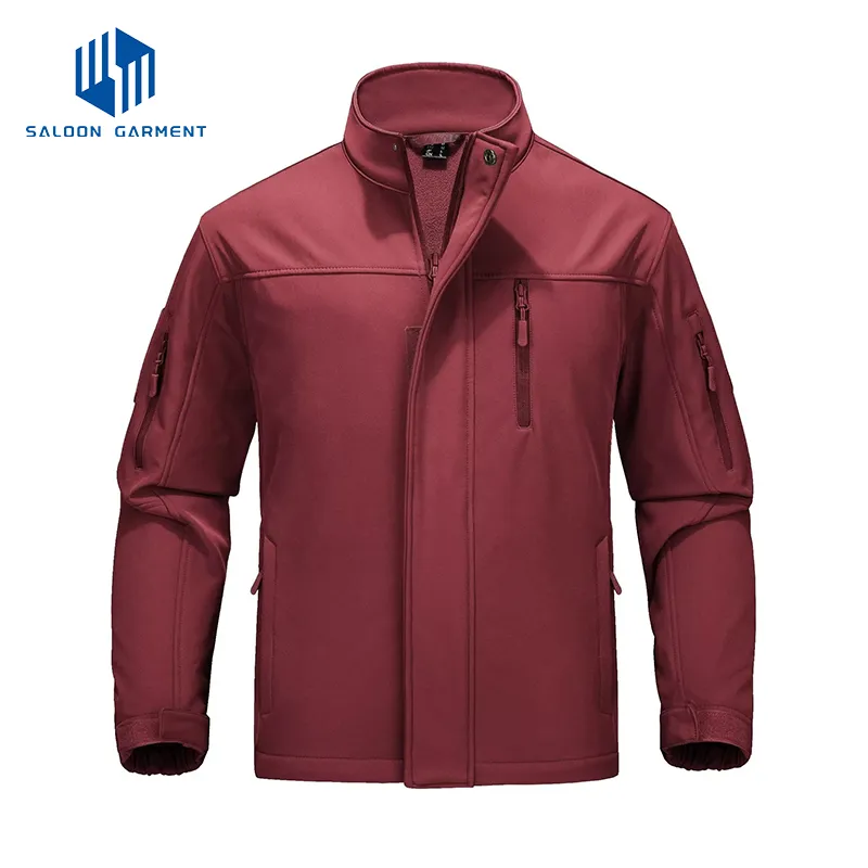 Men Winter Outdoor Sport Windproof Fleece Tactical Softshell Jacket