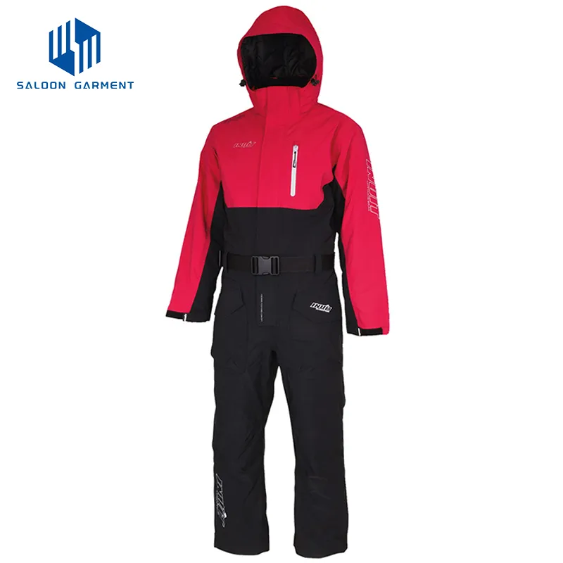 Winter Outdoor Waterproof One Piece Ski Suit Coveralls Men Snowsuit Skiing Jumpsuits