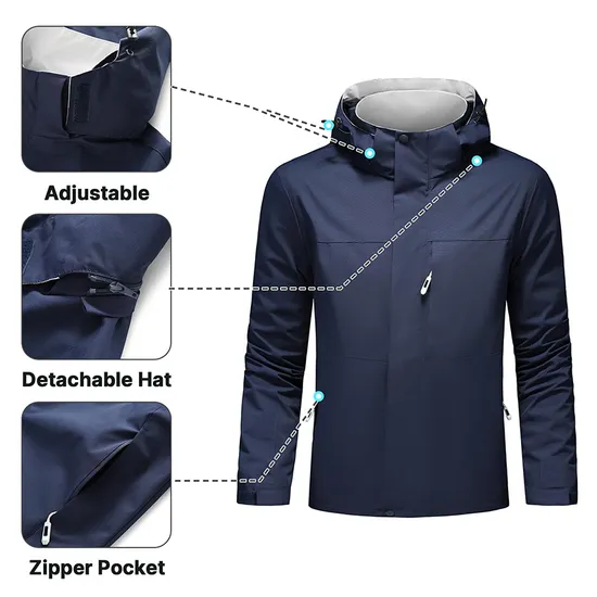 Outdoor Waterproof Windbreaker Rainwear Raincoat Rain Poncho Jacket