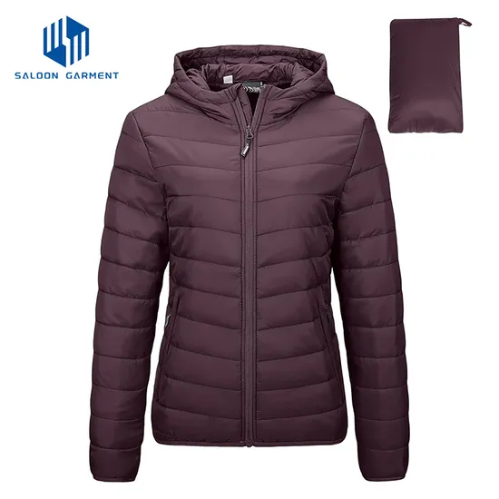 Women's Winter Fleece Coat Water-Resistant Packable Padded Puffer Down Jacket
