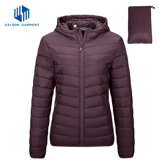 Women's Winter Fleece Coat Water-Resistant Packable Padded Puffer Down Jacket