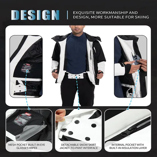 Mens Waterproof Windproof Winter Snow Coat Ski Snowboard Jacket