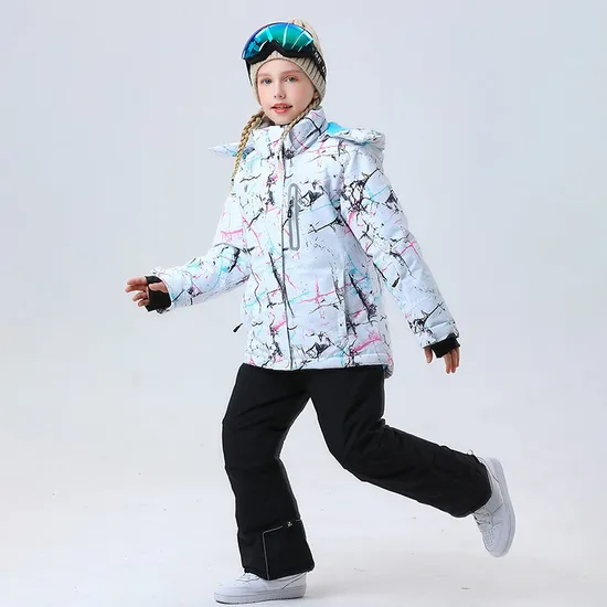 Girl's Sportswear Winter One Piece Puffer Jacket Coat Snowmobile Snowsuit Ski Suit