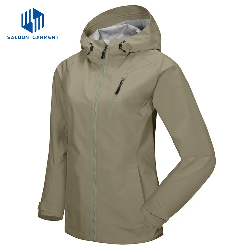 2.5 Layer Fabric Hot Sale High Quality Breathable Windproof Jacket Windbreaker Women