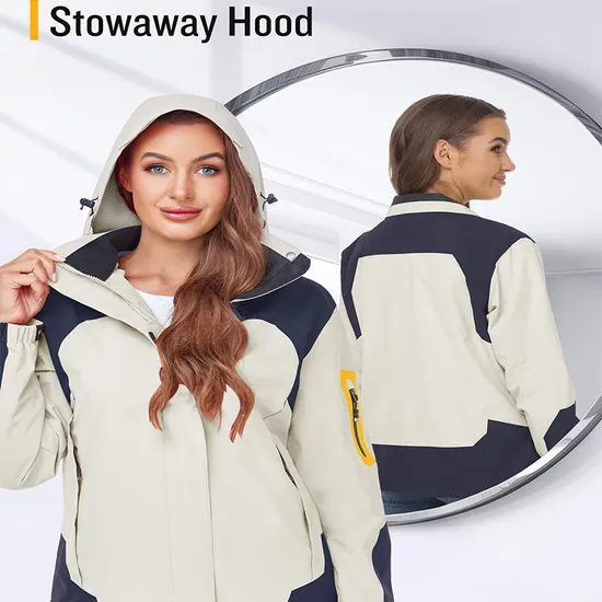 Custom Windproof Women Outdoor Waterproof Breathable Sports Windbreaker Jacket