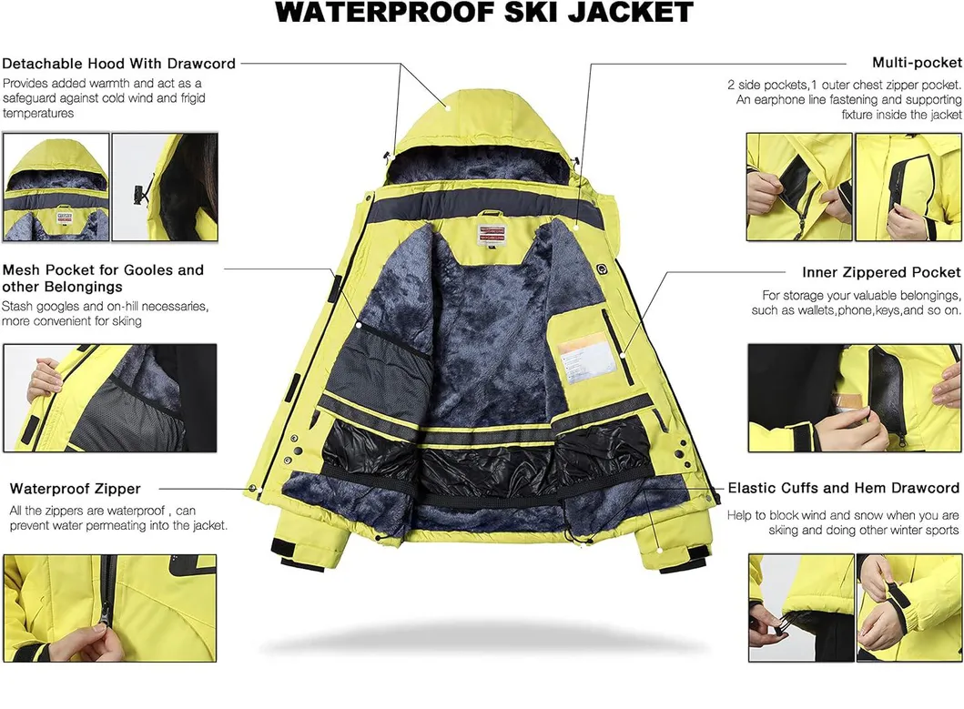 Waterproof Windbreaker Outerwear Softshell Jacket Ski Apparel