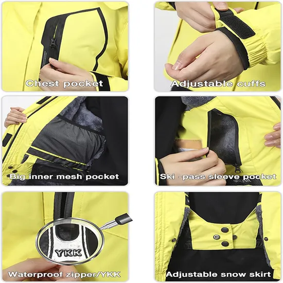 Waterproof Windbreaker Outerwear Softshell Jacket Ski Apparel