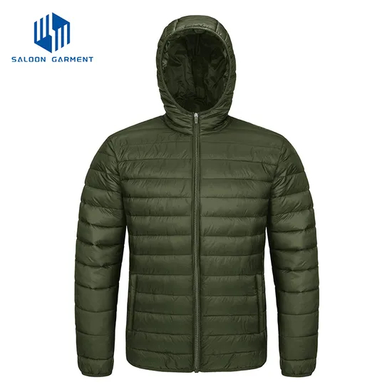 Men's Packable Lightweight Water-Resistant Puffer Down Jacket