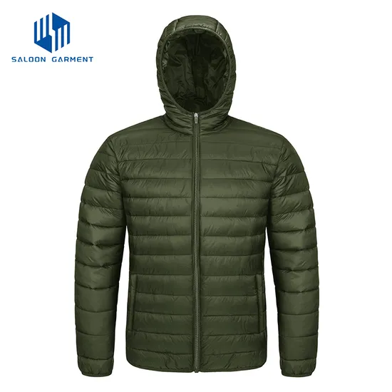 Men's Packable Lightweight Water-Resistant Puffer Down Jacket
