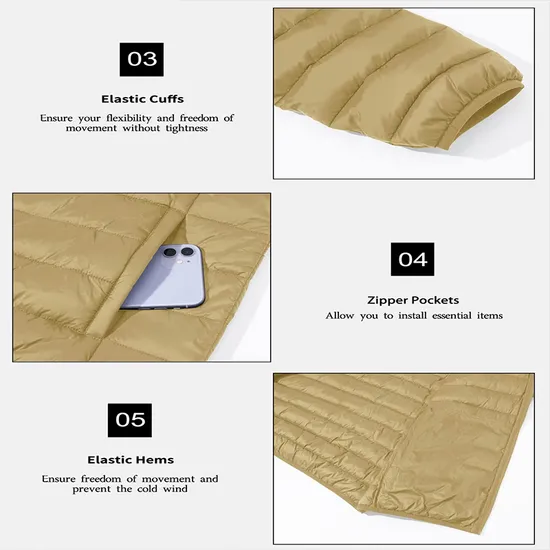 Men's Winter Outerwear Warm Coat Waterproof Windproof Down Puffer Down Jacket