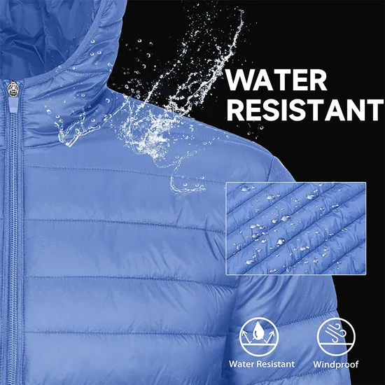 Men's Lightweight Winter Warm Water Repellent Windproof Quilted Coat Puffer Down Jacket