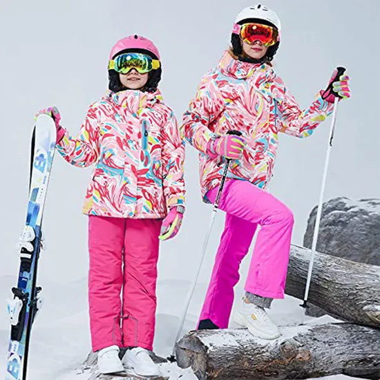 Girls' Waterproof Jumpsuit Winter Snowmobile Ski Suit Coveralls Kids' Snowsuit