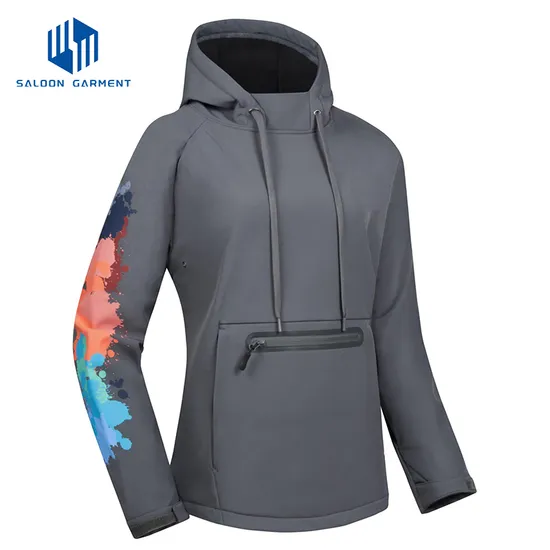 Custom Womens Sports Wholesale Windproof Waterproof Outdoor Softshell Jacket