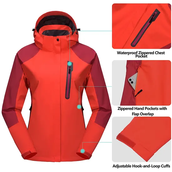 Women Outdoor Sports Coats Climbing Trekking Camping Hiking Waterproof Windbreaker Jackets