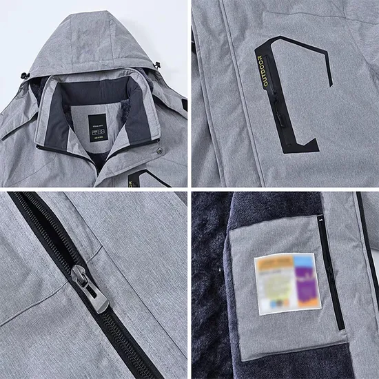 Men's Warm Winter Down Hooded Winter Coats Waterproof Snowboarding Ski Jacket