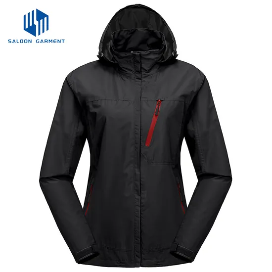 Wholesale Custom Logo Waterproof Zipper Softshell Polyester Coats Windbreaker Jacket