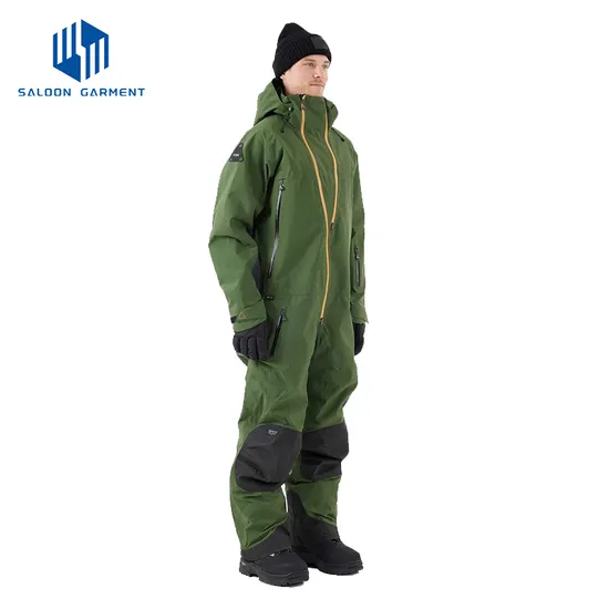 Winter Warm Outdoor One Piece Ski Suits Jumpsuit Waterproof Windproof Snowsuits
