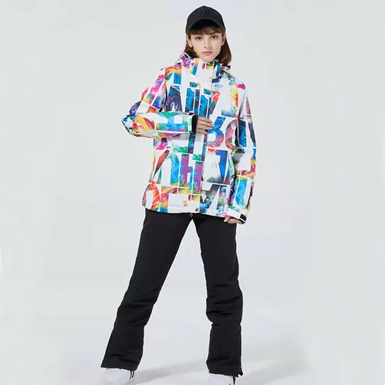 Women High Quality Customized Waterproof Snowboarding Outerwear Ski Suit