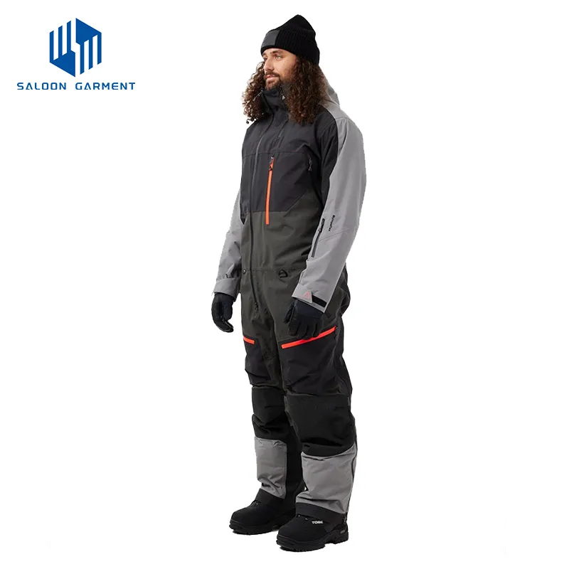 Customized Unisex Outdoor Windproof Waterproof Warm Hooded Snow Ski Snowboard Suit