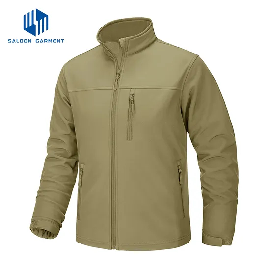 Men's Fashion Winter Sports Windbreaker Fleece Lined Tactical Softshell Jackets Coats