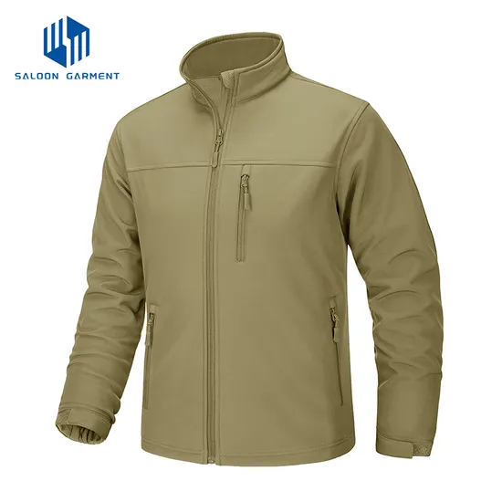 Men's Fashion Winter Sports Windbreaker Fleece Lined Tactical Softshell Jackets Coats